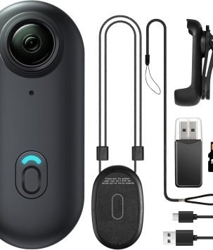 128GB FHD 1080P Mini Body Camera, Wearable Action Body Cam, Thumb Size Hands Free Recording Body Worn Camera, Premium Portable Camcorder Mount Anywhere for Work, Travel, Pet Walking (Black)